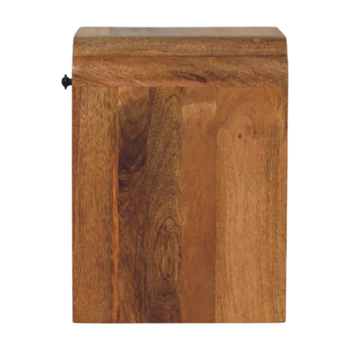 Side view of the Lune oak-ish nightstand