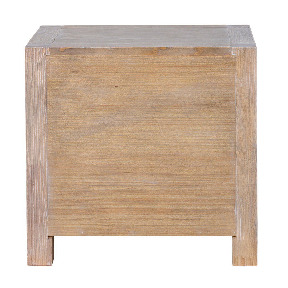 Back of the 55 cm washed wood bedside table